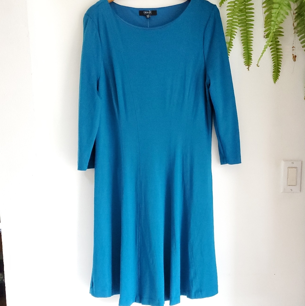 Women's Blue IMNYC XL/TG lined dress.